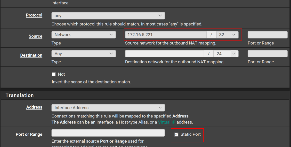 pfsencestaticnatportandip